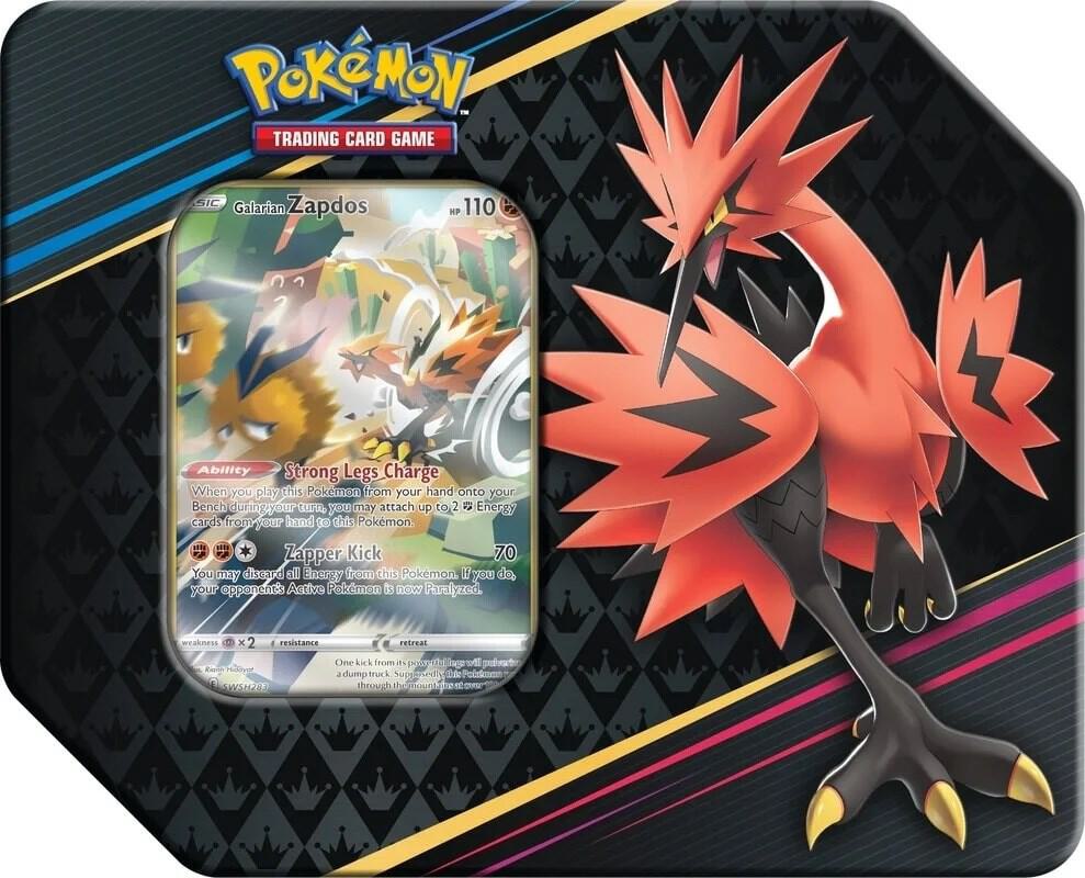 Pokemon - Crown Zenith Tin [Galarian Zapdos]