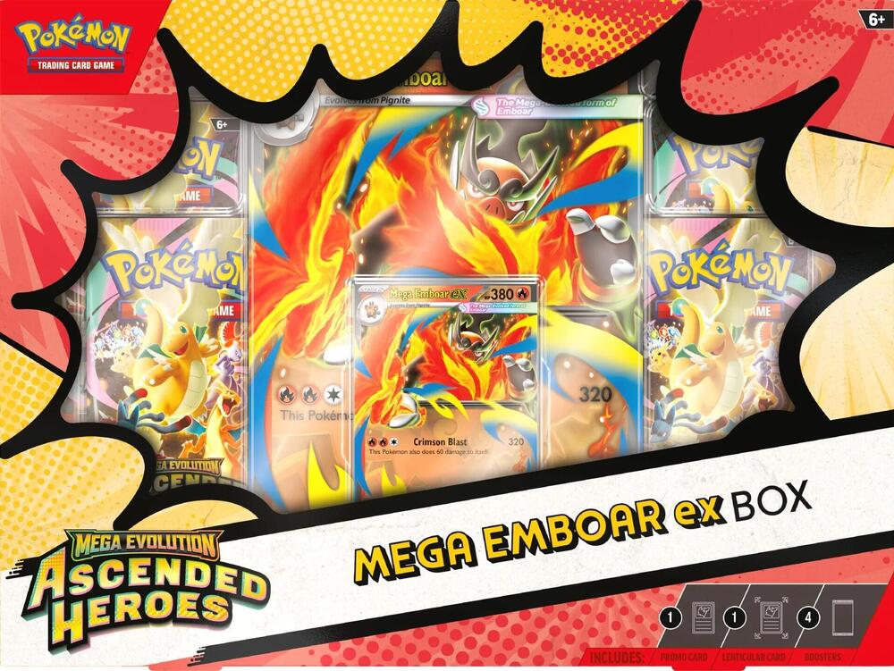 Pokemon - Ascended Heroes Mega Emboar ex Box