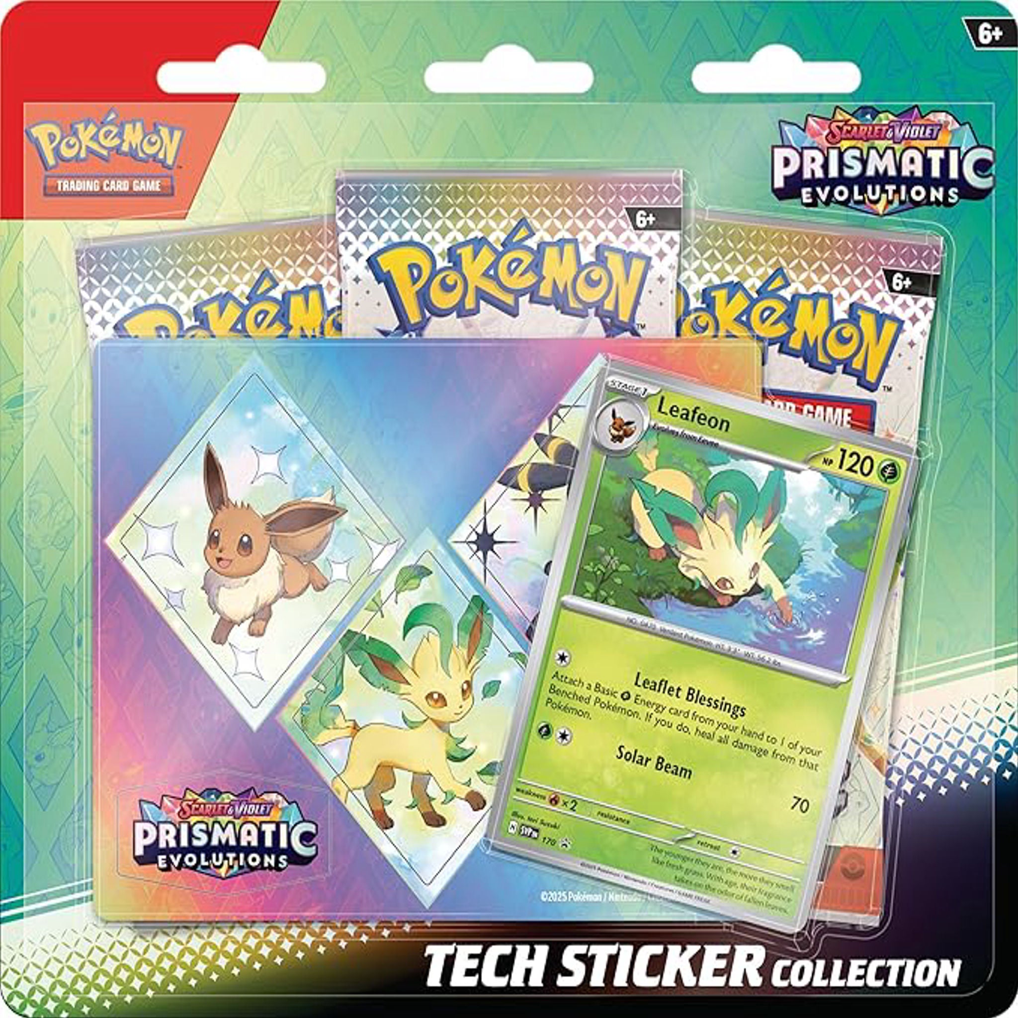 Pokemon - Prismatic Evolutions Tech Sticker Collection [Leafeon]