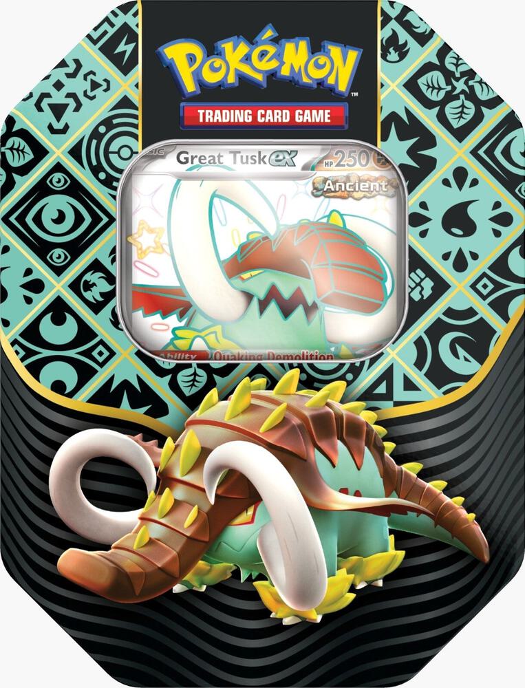 Pokemon - Paldean Fates International Tin [Great Tusk ex]