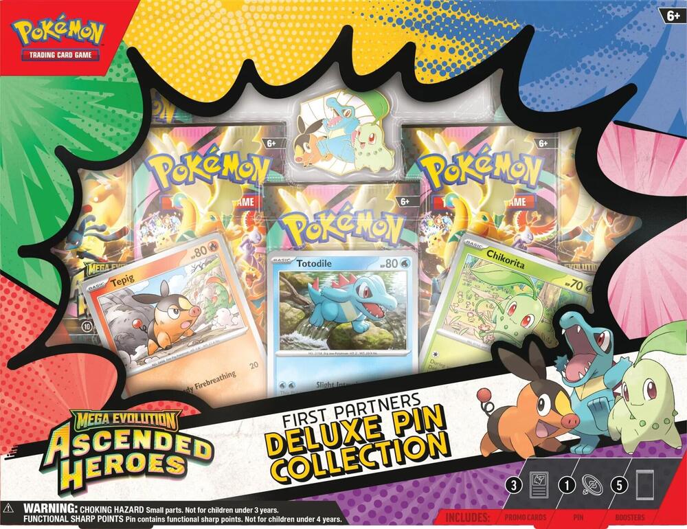 Pokemon - Ascended Heroes First Partners Deluxe Pin Collection